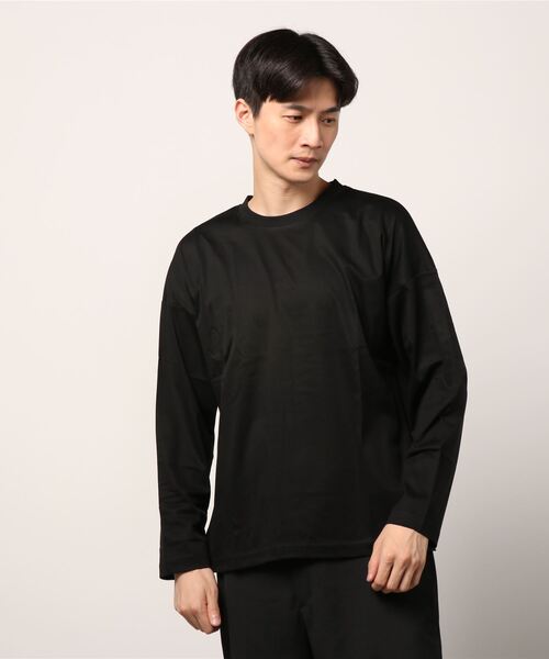 A4A（エーフォーエー）の「A4A(エーフォーエー)モダールシルケットロングスリーブT（Tシャツ/カットソー・メンズ・チャコール/ブラック/ホワイト/グレー・FREE）」の3枚目の写真