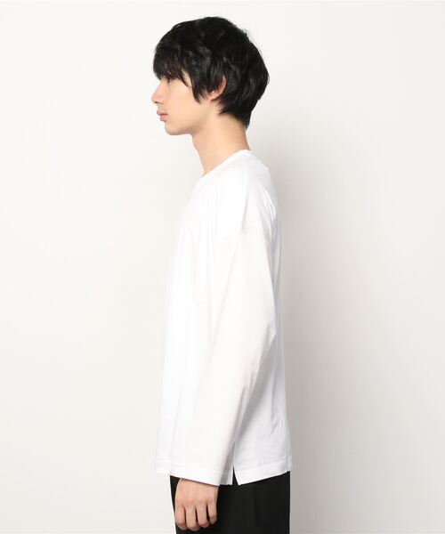 A4A（エーフォーエー）の「A4A(エーフォーエー)モダールシルケットロングスリーブT（Tシャツ/カットソー・メンズ・チャコール/ブラック/ホワイト/グレー・FREE）」の5枚目の写真