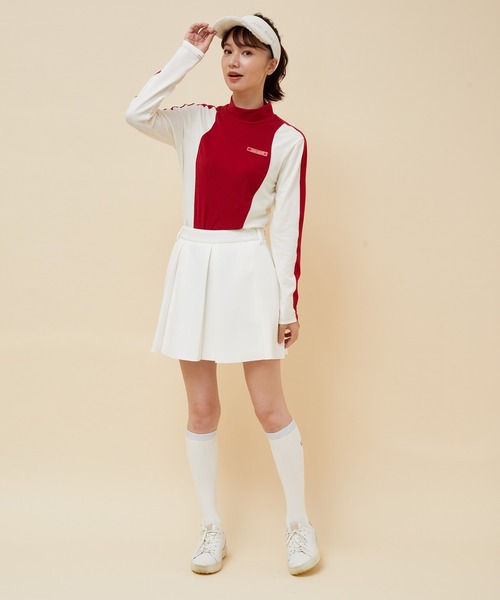 JUN&ROPE'(ジュンアンドロペ)の「【保温】プレミアムウォーム配色長袖プルオーバー(Tシャツ/カットソー・レディース・ホワイト/ブラック/レッド/ブルー・S/M/L)」の10枚目の写真
