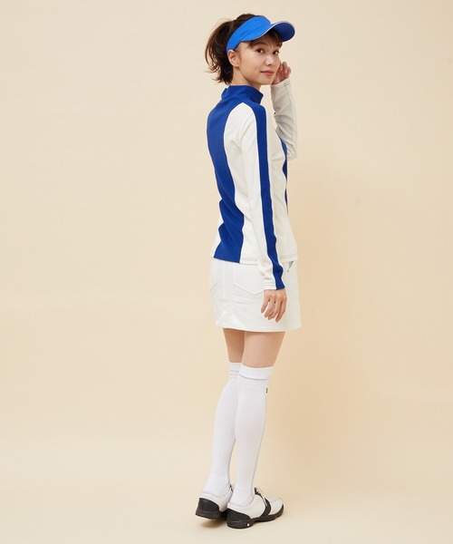 JUN&ROPE'(ジュンアンドロペ)の「【保温】プレミアムウォーム配色長袖プルオーバー(Tシャツ/カットソー・レディース・ホワイト/ブラック/レッド/ブルー・S/M/L)」の21枚目の写真