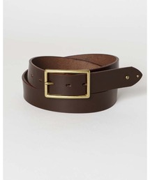 『wjk』ダブルジェイケイ レザー ベルト wjk saddle leather SQUARE BELT(black/brown) ダブルジェイケイ