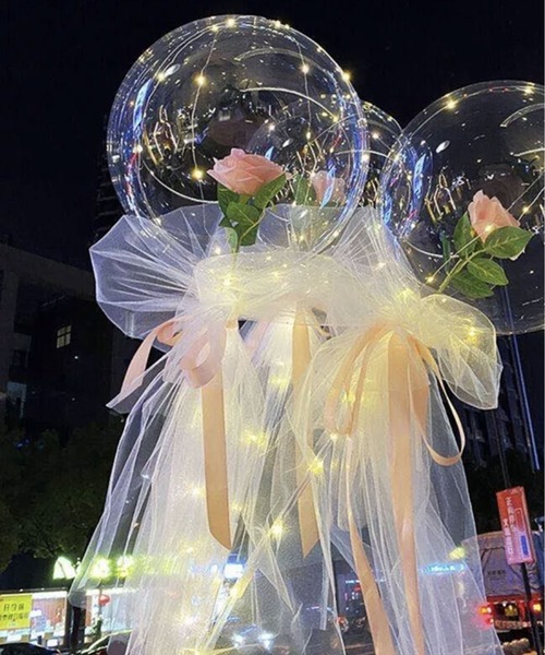 Port（ポート）の「ルミナス バルーン フラワー ブーケ LED付き #_