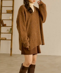 Ambre Neige（アンブルネージュ）の「前後２WAYメランジニット／【WEB/EC限定商品】（ニット/セーター・レディース）」