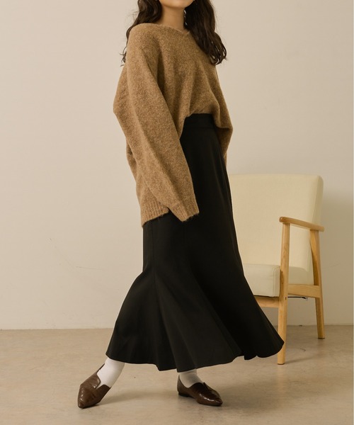 Ambre Neige（アンブルネージュ）の「前後２WAYメランジニット／【WEB/EC限定商品】（ニット/セーター・レディース・アイボリー/ライトブラウン/ベージュ/ダークブラウン・FREE）」の21枚目の写真