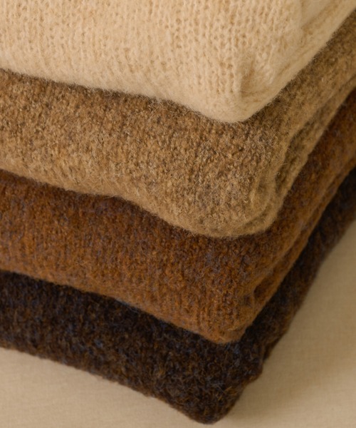 Ambre Neige（アンブルネージュ）の「前後２WAYメランジニット／【WEB/EC限定商品】（ニット/セーター・レディース・アイボリー/ライトブラウン/ベージュ/ダークブラウン・FREE）」の14枚目の写真