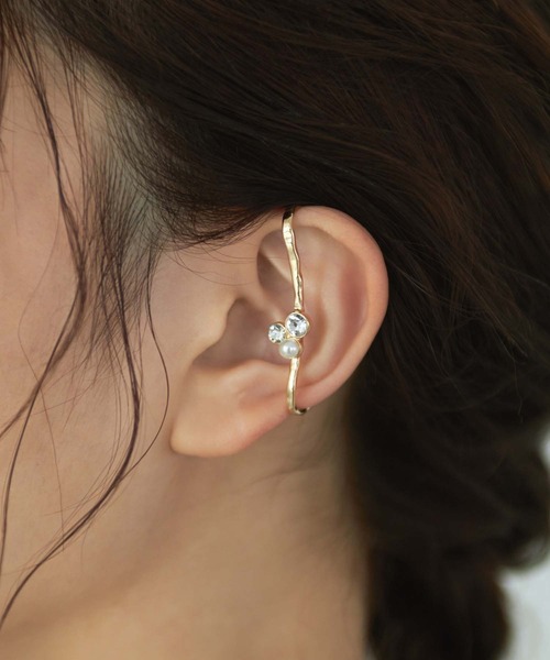 Edit Sheen（エディットシーン）の「パールビジューカバーイヤーカフ（イヤーカフ・レディース・ゴールド/シルバー・FREE）」の5枚目の写真