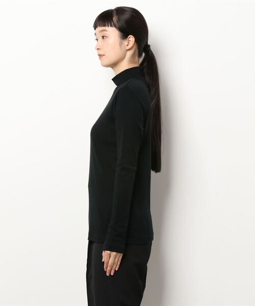 BEARDSLEY（ビアズリー）の「AWAYUKIハイネック（Tシャツ/カットソー・レディース・ブラック/ベージュ/ネイビー/ホワイト・FREE）」の9枚目の写真