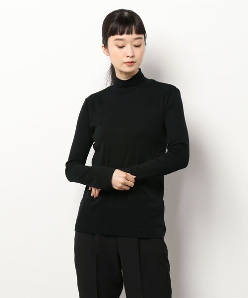 BEARDSLEY（ビアズリー）の「AWAYUKIハイネック（Tシャツ/カットソー・レディース・ブラック/ベージュ/ネイビー/ホワイト・FREE）」の11枚目の写真