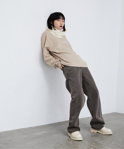 FEKETE（フェケテ）の「FEKETE MADE HALF ZIP-UP TURTLENECK MTM（スウェット・メンズ・ブラック/ベージュ/モカ・FREE）」の14枚目の写真