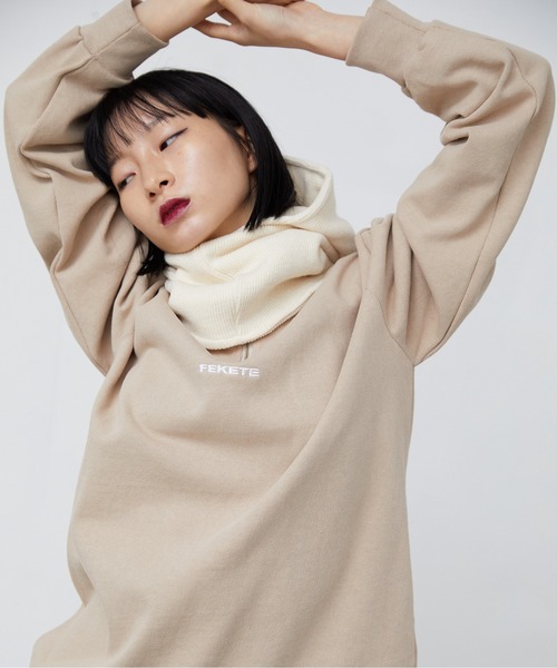 FEKETE（フェケテ）の「FEKETE MADE HALF ZIP-UP TURTLENECK MTM（スウェット・メンズ・ブラック/ベージュ/モカ・FREE）」の17枚目の写真