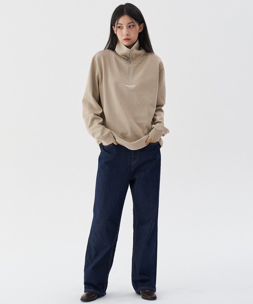 FEKETE（フェケテ）の「FEKETE MADE HALF ZIP-UP TURTLENECK MTM（スウェット・メンズ・ブラック/ベージュ/モカ・FREE）」の12枚目の写真