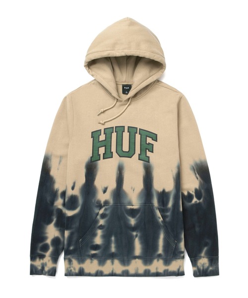 HARTFORD TIEDYE P/O HOODIE / HUF フード パーカー カレッジロゴ