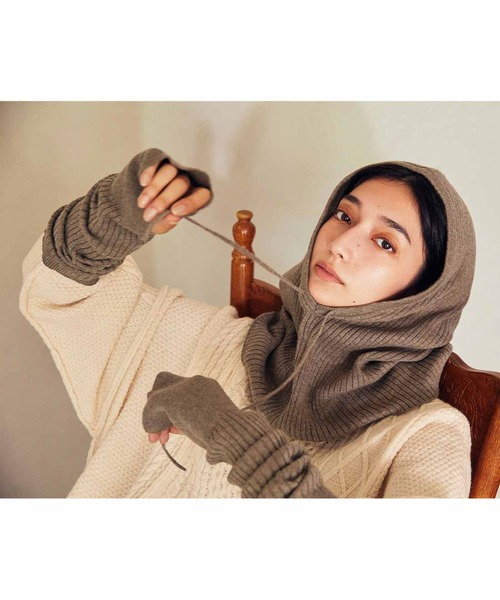 MEDE19F(メデジュウキュウ)の「MEDE19F サイザブルアランニット〈オフホワイト〉(ニット/セーター・レディース・オフホワイト・1/2)」の5枚目の写真