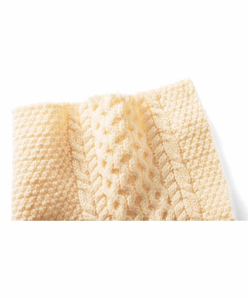 MEDE19F(メデジュウキュウ)の「MEDE19F サイザブルアランニット〈オフホワイト〉(ニット/セーター・レディース・オフホワイト・1/2)」の3枚目の写真