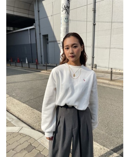 SLY（スライ）の「R/C PLATE CHARM NECKLACE ネックレス（ネックレス・レディース・シルバー/ゴールド・FREE）」の3枚目の写真