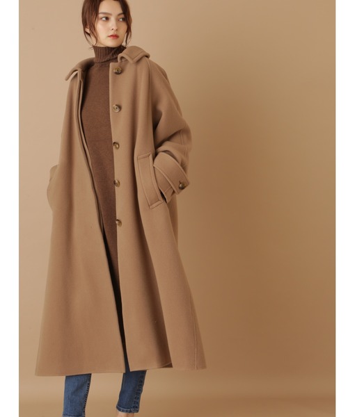 JILL STUART（ジルスチュアート）の「《Exclusive Line》オーバーサイズリバーコート（その他アウター・レディース・ホワイト/ベージュ/ライトグリーン・MEDIUM/SMALL）」の3枚目の写真