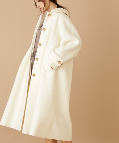 JILL STUART（ジルスチュアート）の「《Exclusive Line》オーバーサイズリバーコート（その他アウター・レディース・ホワイト/ベージュ/ライトグリーン・MEDIUM/SMALL）」の11枚目の写真