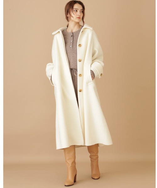 JILL STUART（ジルスチュアート）の「《Exclusive Line》オーバーサイズリバーコート（その他アウター・レディース・ホワイト/ベージュ/ライトグリーン・MEDIUM/SMALL）」の7枚目の写真