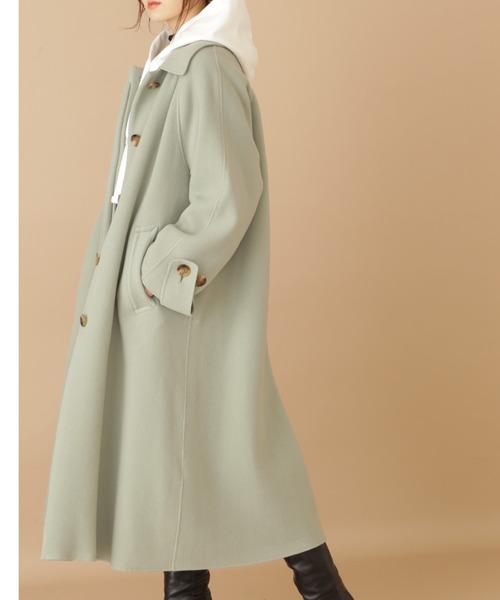 JILL STUART（ジルスチュアート）の「《Exclusive Line》オーバーサイズリバーコート（その他アウター・レディース・ホワイト/ベージュ/ライトグリーン・MEDIUM/SMALL）」の12枚目の写真