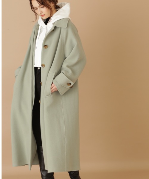 JILL STUART（ジルスチュアート）の「《Exclusive Line》オーバーサイズリバーコート（その他アウター・レディース・ホワイト/ベージュ/ライトグリーン・MEDIUM/SMALL）」の4枚目の写真