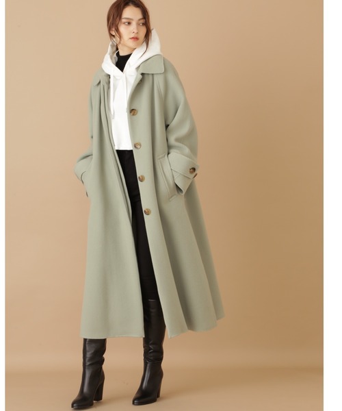 JILL STUART（ジルスチュアート）の「《Exclusive Line》オーバーサイズリバーコート（その他アウター・レディース・ホワイト/ベージュ/ライトグリーン・MEDIUM/SMALL）」の8枚目の写真