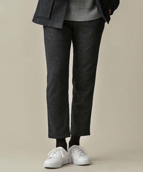 大人気 ウール混ホームスパンテーパードイージーパンツ セットアップ対応 その他パンツ Nano Universe ナノユニバース のファッション Web正規販売店 Arenatheatre Net