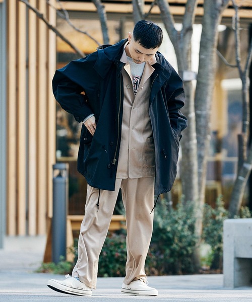 JOURNAL STANDARD relume(ジャーナルスタンダード レリューム)の「【ジャケット+パンツの2点セット】リラックス ベロアセットアップ(セットアップ・メンズ・ブラック/ベージュ/サックスブルー・M/L)」の4枚目の写真