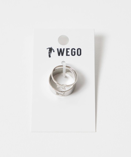 WEGO（ウィゴー）の「WEGO/【2点セット】バタフライリング（リング・レディース・シルバー/ゴールド・FREE）」の3枚目の写真