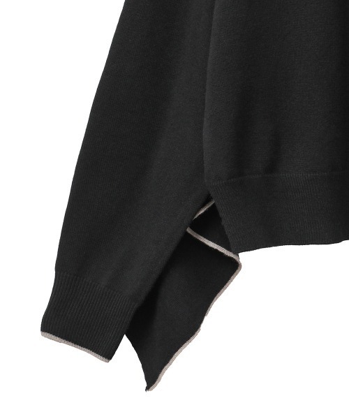 CLANE（クラネ）の「BACK FRILL LINE KNIT（ニット/セーター・レディース・ベージュ/ピンク/ブラック・1/2）」の18枚目の写真