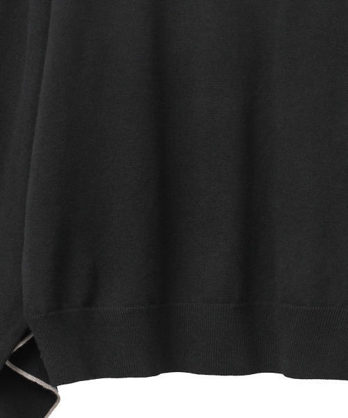 CLANE（クラネ）の「BACK FRILL LINE KNIT（ニット/セーター・レディース・ベージュ/ピンク/ブラック・1/2）」の9枚目の写真