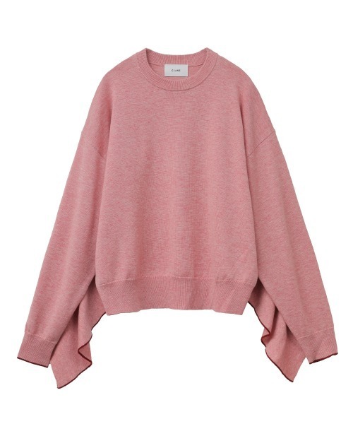CLANE（クラネ）の「BACK FRILL LINE KNIT（ニット/セーター・レディース・ベージュ/ピンク/ブラック・1/2）」の10枚目の写真