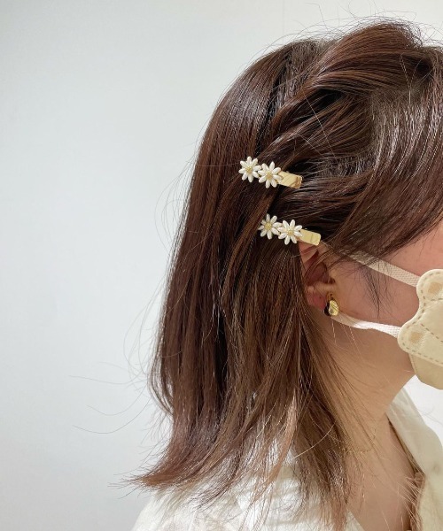 flower（フラワー）の「ツインマーガレットクリップ（ヘアピン・レディース・ゴールド・FREE）」の9枚目の写真