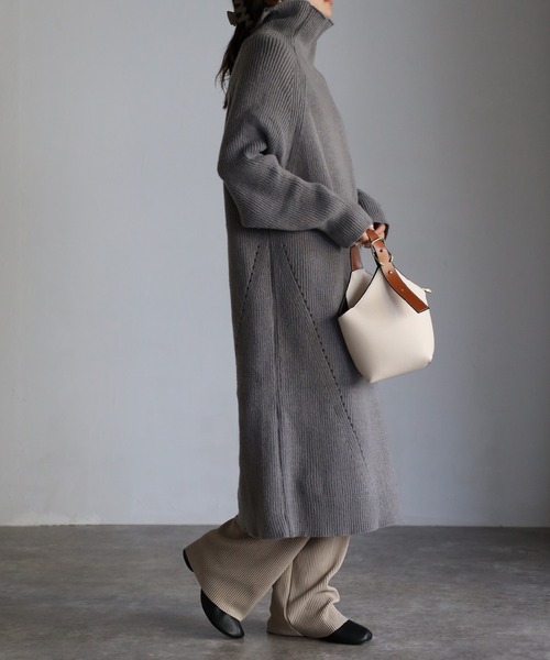 Zozo限定 タートルニットワンピース