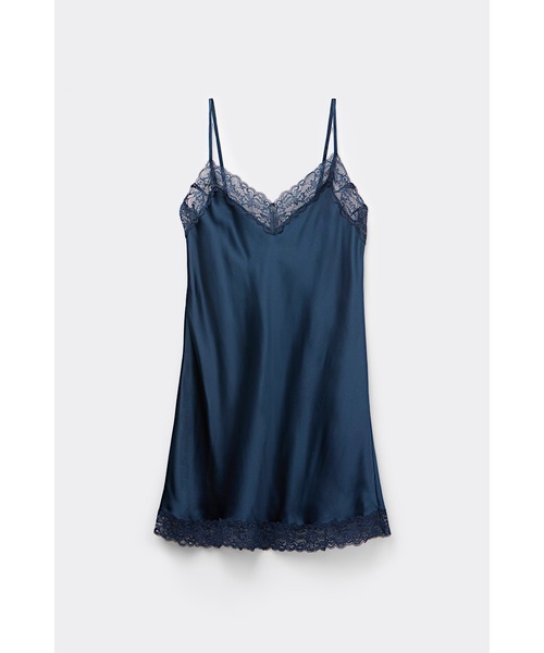 タグ付き　intimissimi スリップ　キャミソール レース ディテール付きシルク スリップ【着る美容液 見せインナー 透け