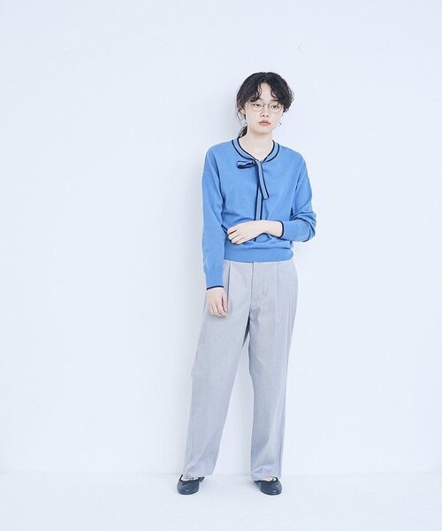 LA MARINE FRANCAISE（マリン フランセーズ）の「秋のチノーズ（チノパンツ・レディース・ネイビー/グレー/ブルー・1/0）」の10枚目の写真