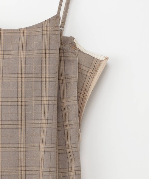 Heather（ヘザー）の「チェック柄マーメイドキャミワンピース 266714