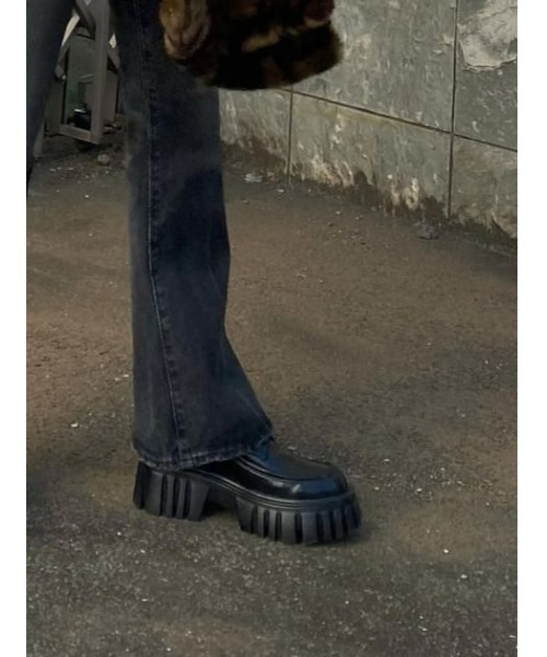 MOUSSY（マウジー）の「PLATFORM LACE UP シューズ（その他シューズ・レディース・ホワイト/ブラック・SMALL/MEDIUM/LARGE）」の18枚目の写真