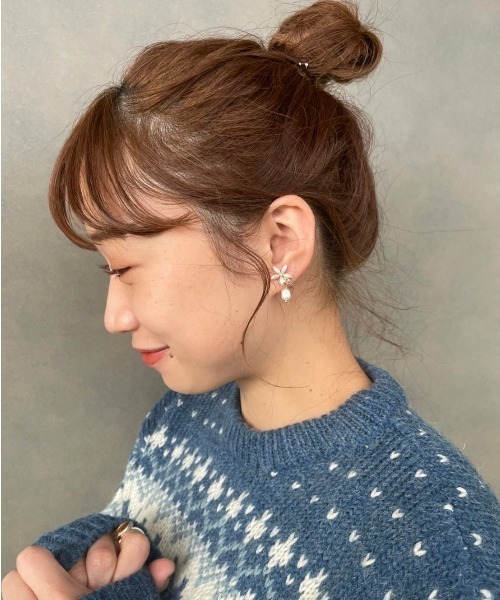 flower（フラワー）の「ドロップペタルイヤリング（イヤリング・レディース・ゴールド・FREE）」の6枚目の写真