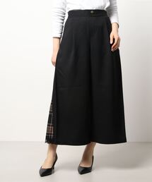 axes femme | チェック切替ワイドパンツ(その他パンツ)