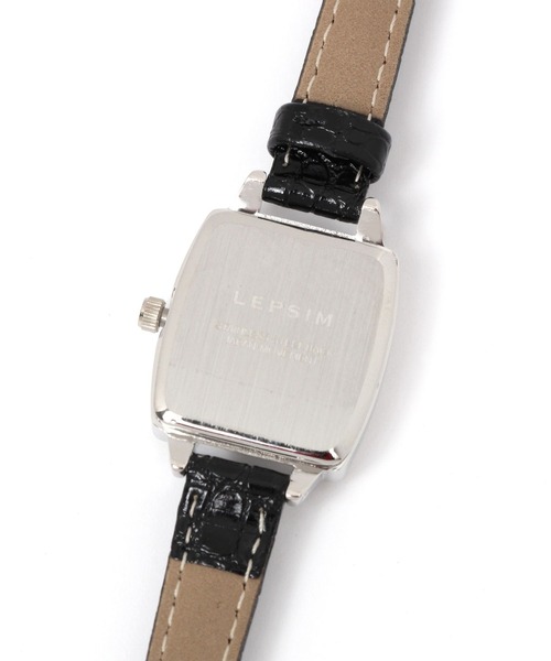 LEPSIM（レプシィム）の「スクエアカタオシウォッチ　256764（アナログ腕時計・レディース・グレイッシュベージュ/ブラック/ブルー・ONE SIZE）」の8枚目の写真
