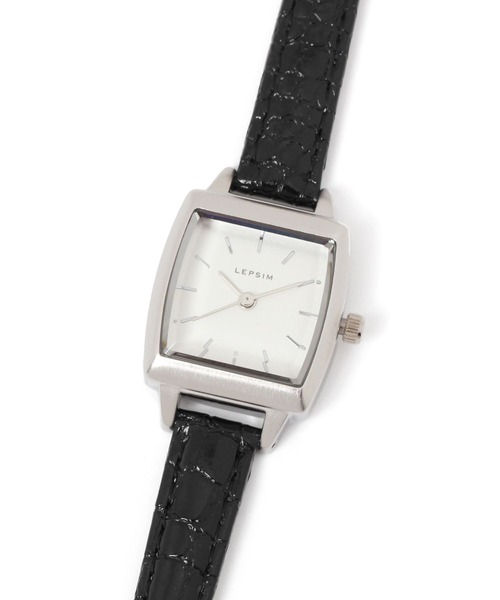 LEPSIM（レプシィム）の「スクエアカタオシウォッチ　256764（アナログ腕時計・レディース・グレイッシュベージュ/ブラック/ブルー・ONE SIZE）」の16枚目の写真