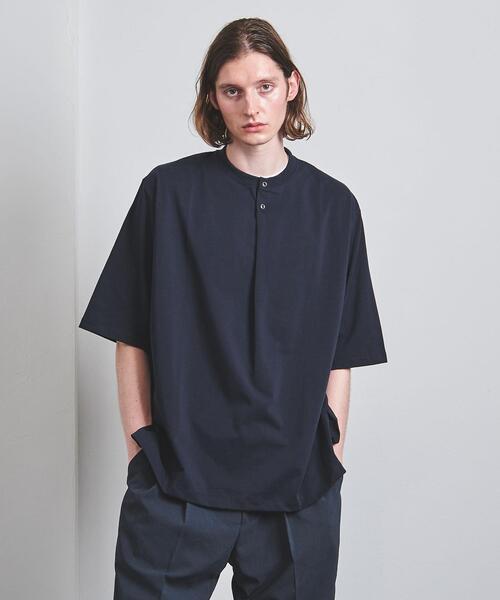 K ITO(ケーイトウ)の「<K ITO> グランパ Tシャツ(Tシャツ/カットソー・メンズ・ホワイト/ネイビー・1/2/3)」の3枚目の写真