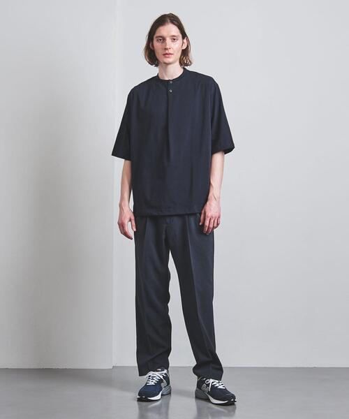 K ITO(ケーイトウ)の「<K ITO> グランパ Tシャツ(Tシャツ/カットソー・メンズ・ホワイト/ネイビー・1/2/3)」の5枚目の写真