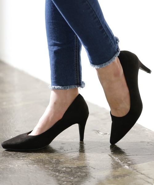 GeeRA（ジーラ）の「ふかふか7㎝走れるパンプス（パンプス・レディース・ブラック/ブルー/ピンク/サンドベージュ/ベージュ/パイソン/グレー/ライトブラック/ブラック系その他/グレイッシュベージュ・22.5cm/25cm/24cm/23cm/23.5cm/24.5cm）」の3枚目の写真