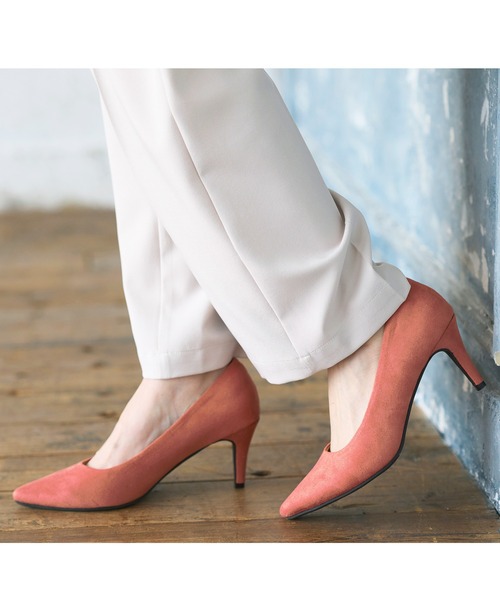 GeeRA（ジーラ）の「ふかふか7㎝走れるパンプス（パンプス・レディース・ブラック/ブルー/ピンク/サンドベージュ/ベージュ/パイソン/グレー/ライトブラック/ブラック系その他/グレイッシュベージュ・22.5cm/25cm/24cm/23cm/23.5cm/24.5cm）」の9枚目の写真