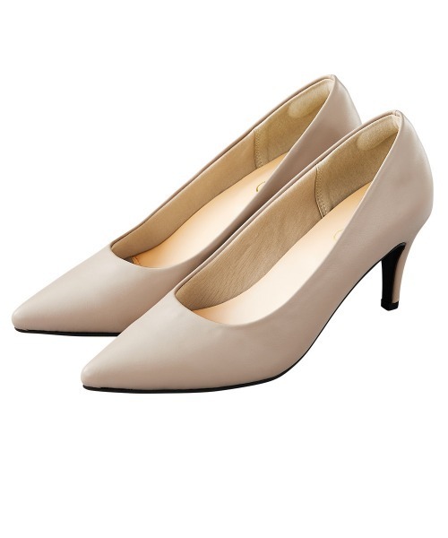 GeeRA（ジーラ）の「ふかふか7㎝走れるパンプス（パンプス・レディース・ブラック/ブルー/ピンク/サンドベージュ/ベージュ/パイソン/グレー/ライトブラック/ブラック系その他/グレイッシュベージュ・22.5cm/25cm/24cm/23cm/23.5cm/24.5cm）」の12枚目の写真