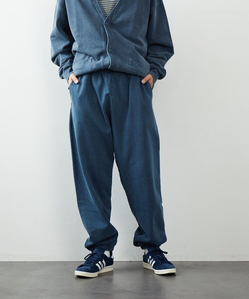 FREAK'S STORE（フリークスストア）の「FREAK'S STORE/フリークスストア ヘビーウェィト ピグメント パンツ/スウエットパンツ/ピグメント（スウェットパンツ・メンズ・チャコールグレー/ブルー/グリーン/アイボリー・SMALL/MEDIUM/LARGE）」の4枚目の写真