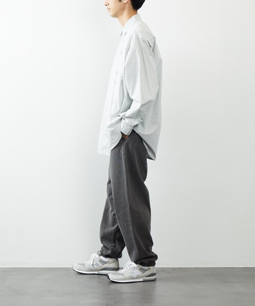 FREAK'S STORE（フリークスストア）の「FREAK'S STORE/フリークスストア ヘビーウェィト ピグメント パンツ/スウエットパンツ/ピグメント（スウェットパンツ・メンズ・チャコールグレー/ブルー/グリーン/アイボリー・SMALL/MEDIUM/LARGE）」の6枚目の写真
