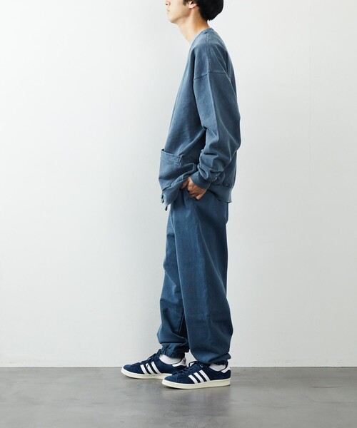 FREAK'S STORE（フリークスストア）の「FREAK'S STORE/フリークスストア ヘビーウェィト ピグメント パンツ/スウエットパンツ/ピグメント（スウェットパンツ・メンズ・チャコールグレー/ブルー/グリーン/アイボリー・SMALL/MEDIUM/LARGE）」の17枚目の写真