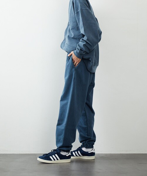 FREAK'S STORE（フリークスストア）の「FREAK'S STORE/フリークスストア ヘビーウェィト ピグメント パンツ/スウエットパンツ/ピグメント（スウェットパンツ・メンズ・チャコールグレー/ブルー/グリーン/アイボリー・SMALL/MEDIUM/LARGE）」の18枚目の写真